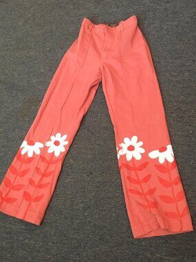 Big Bud Press Pink Stamp Daisy Western Pants